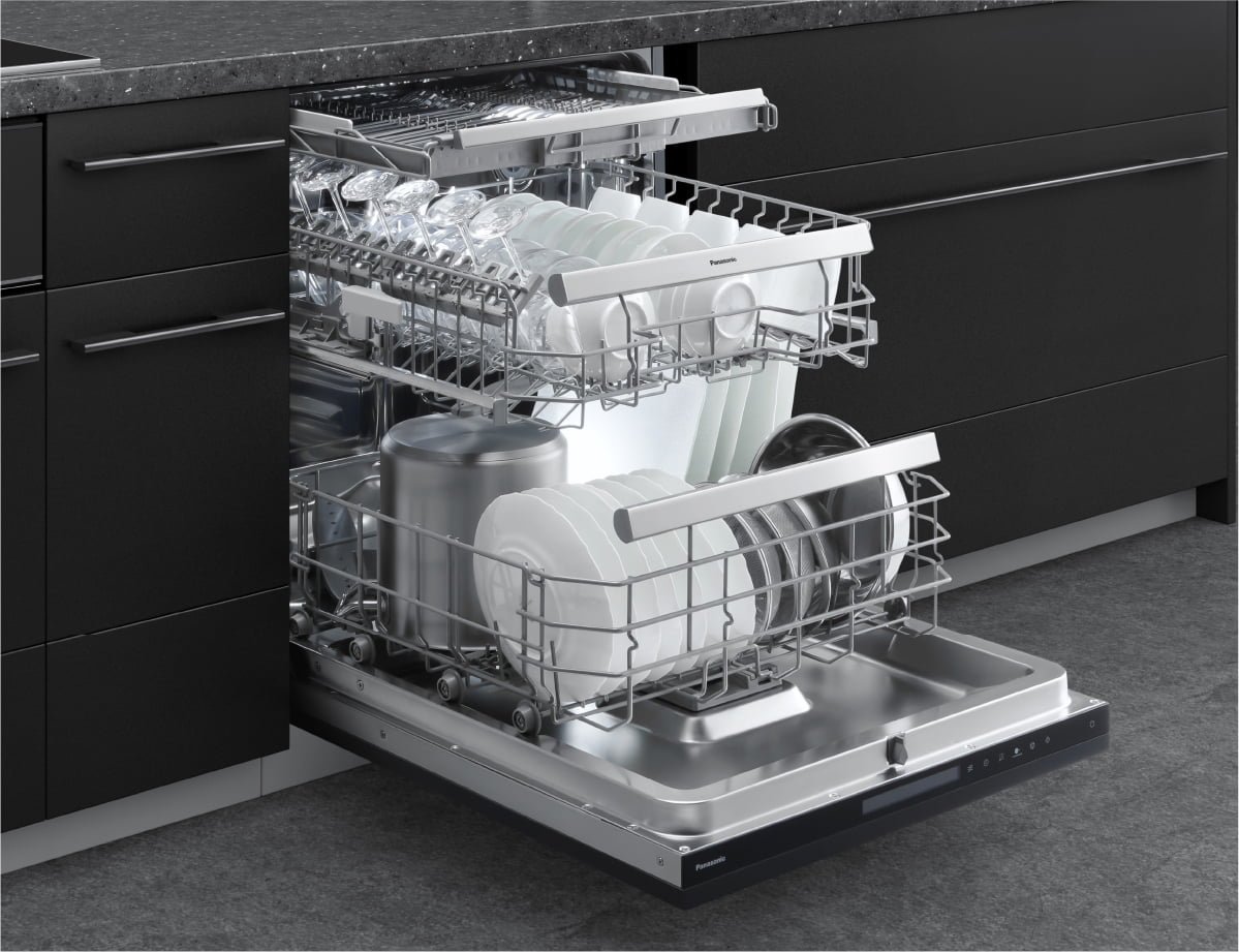 パナソニック フロントオープン食器洗い乾燥機 NP-60EF1W（幅60cm）