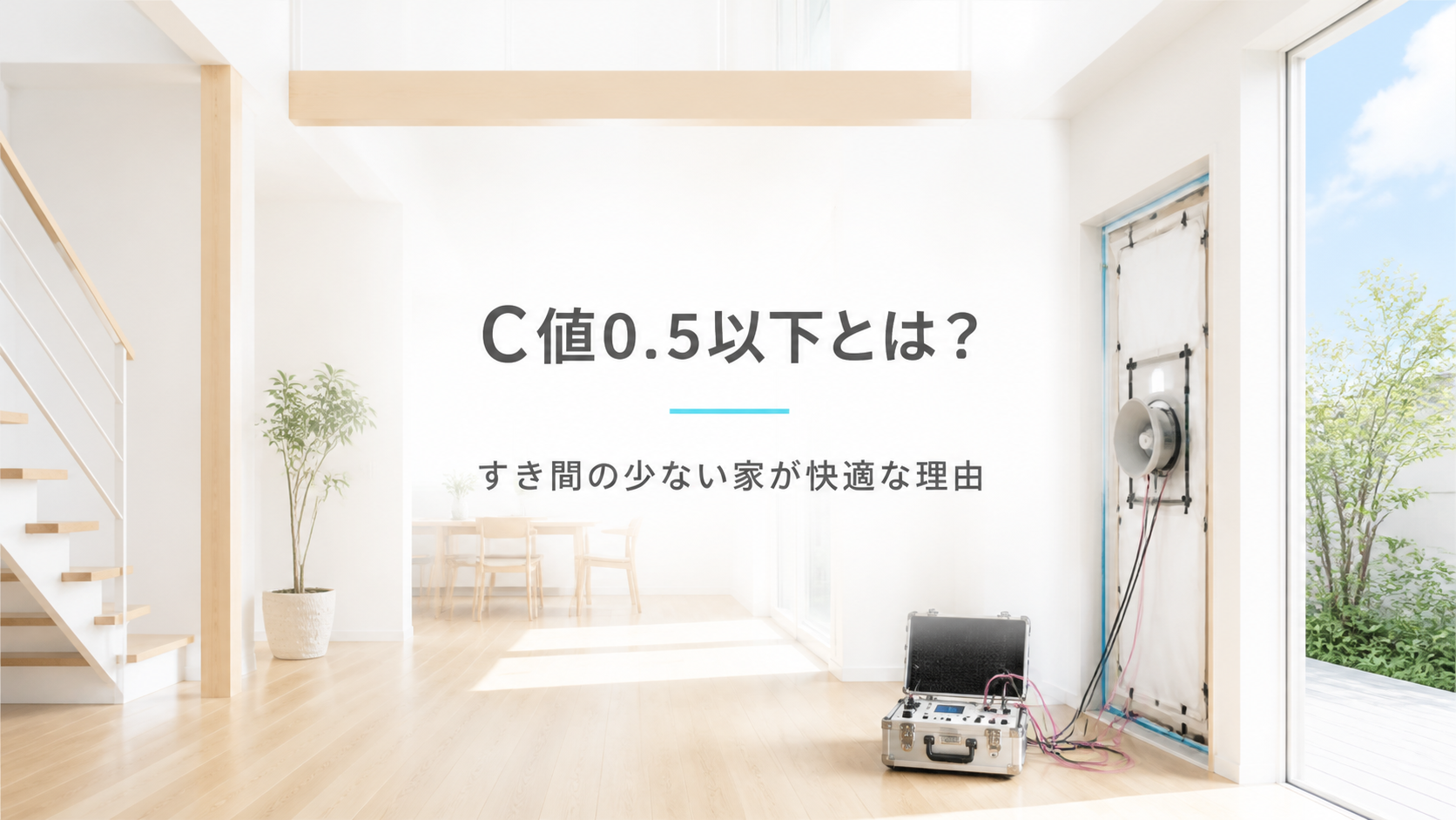 C値0.5以下とは？すき間の少ない家が快適な理由