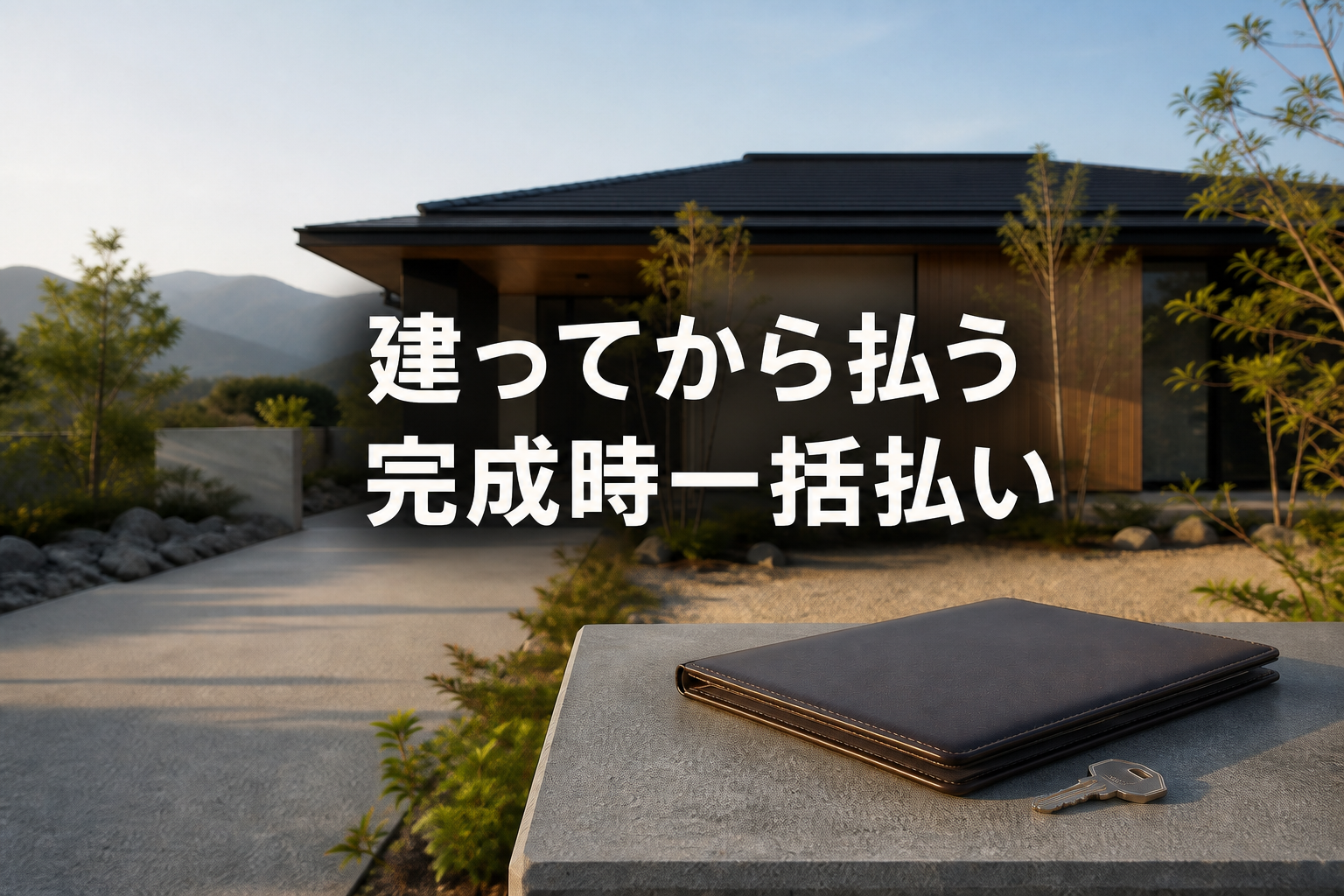 支払いは完成時に｜ダイヤホームの引渡し直前一括払い