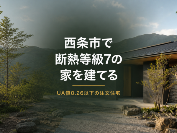 西条市で断熱等級7の家を建てる｜UA値0.26以下の注文住宅